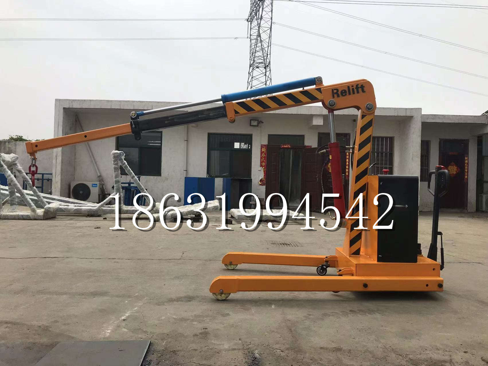 台东市久征定做3吨三轮随车吊 农用园林绿化移树吊 平板工程用小吊机